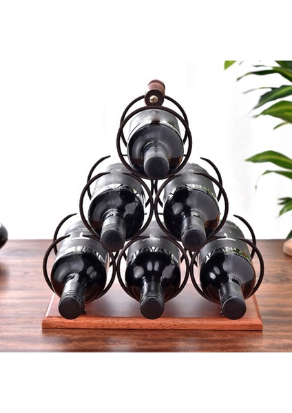 Santkuee Yığılmış Halka Şarap Rafı Demir Restoran Dekorasyon Şarap Rafı Yığılmış Şarap Rafı Şarap Şişesi Depolama Rafı Ev Dekorasyon A (Yurt Dışından) indirimleri