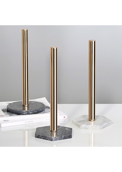 Santkuee Mermer Tabanlı Altın Kağıt Standı Dikey Kağıt Havlu Askısı Modern Kağıt Havluluk Rulo Tuvalet Tezgahı Mutfak C (Yurt Dışından) indirimleri