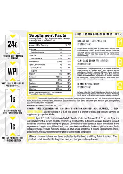 , Protein Loaded, Premium Whey Protein indirimleri