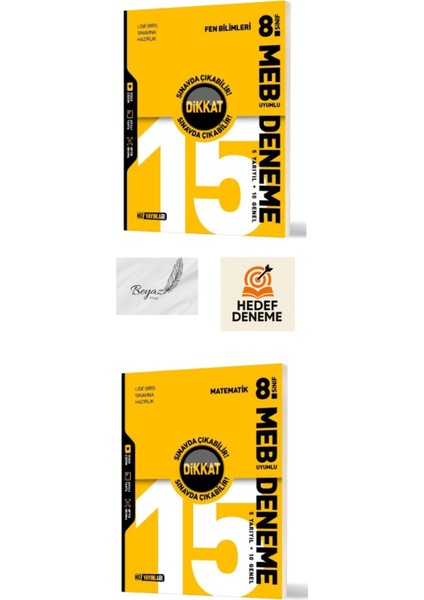 Hız 8.sınıf Meb Uyumlu Fen Bilimleri Matematik 15 Li Deneme Hedef Deneme