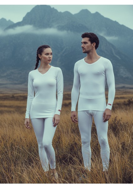 Unisex Termal Tişört 2. Seviye 1257 - Beyaz