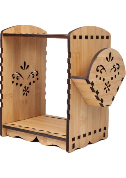 Santkuee El Kahve Tutucu Filtre Kağıdı Tutucu Klasik Retro El Yumruk Tutucu Bambu Ekleme Filtre Kağıdı Bardak Tutucu (Yurt Dışından)