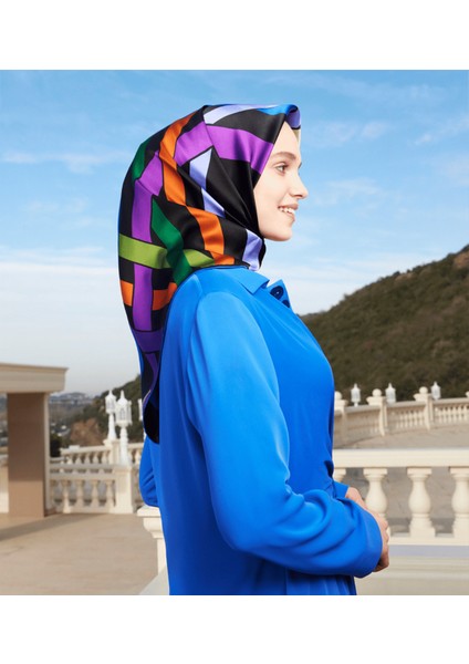 Nostalji Serisi Sura Ipek Eşarp 8923DS-37