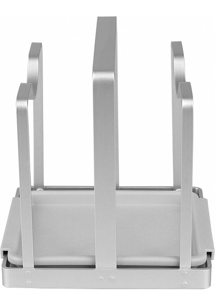 Santkuee Çok Fonksiyonlu Alüminyum Alaşımlı Tencere Kapağı Mutfak Bulaşıklık Depolama Kesme Tahtası Raf Çatal Bıçak Takımı Gümüş (Yurt Dışından) indirimleri