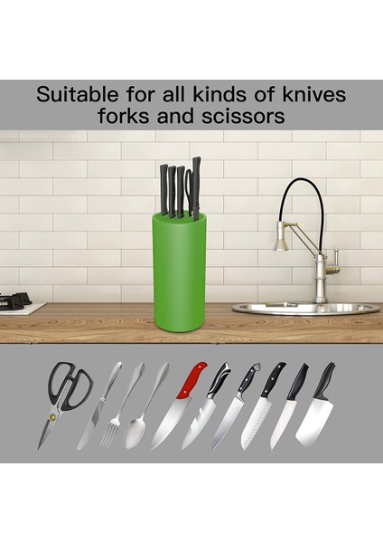Santkuee Bıçak Bloğu Depolama Tutucu, Ayrılabilir Bıçak Tutucu Tezgah Depolama Yuvası Bıçak Depolama Standı Bıçaksız (Yeşil) (Yurt Dışından) fırsatları