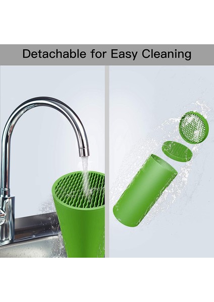 Santkuee Bıçak Bloğu Depolama Tutucu, Ayrılabilir Bıçak Tutucu Tezgah Depolama Yuvası Bıçak Depolama Standı Bıçaksız (Yeşil) (Yurt Dışından) indirimleri