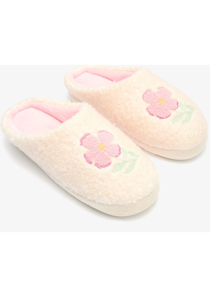 Gardenya Pretty Flower Çiçek Nakışlı Ev Terliği