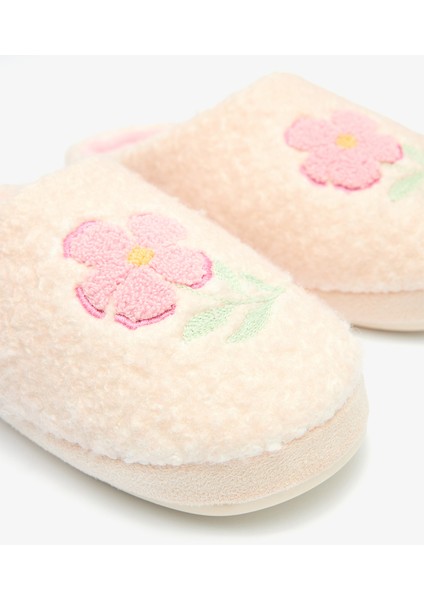 Gardenya Pretty Flower Çiçek Nakışlı Ev Terliği