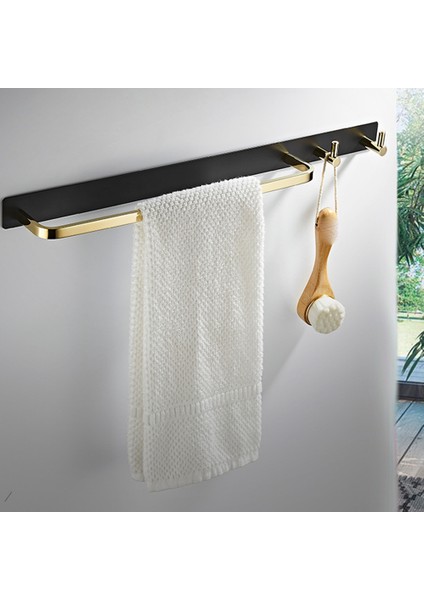 Santkuee Banyo Tüm Bronz Havlu Askısı Banyo Duvar Asılı Tek Kutuplu Havlu Askısı Iskandinav Banyo Duvar Raf Kanca Gümüş (Yurt Dışından) modelleri