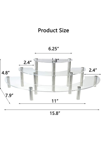 Santkuee Şeffaf Çıkarılabilir Akrilik Kek Ekran Standı Yuvarlak Kek Tutucu Düğün Doğum Günü Partisi Dekorasyon (Yurt Dışından) fiyatları