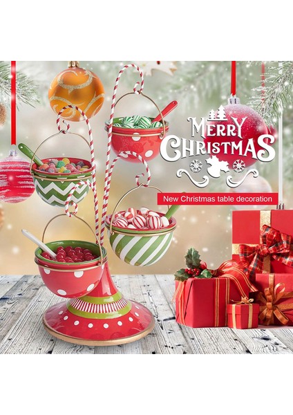 Santkuee Noel Aperatif Standı Reçine Yemek Servis Tepsisi Cupcake Tutucu Kase Noel Masa Dekorasyon Süsler Aperatif Raf A (Yurt Dışından) modelleri