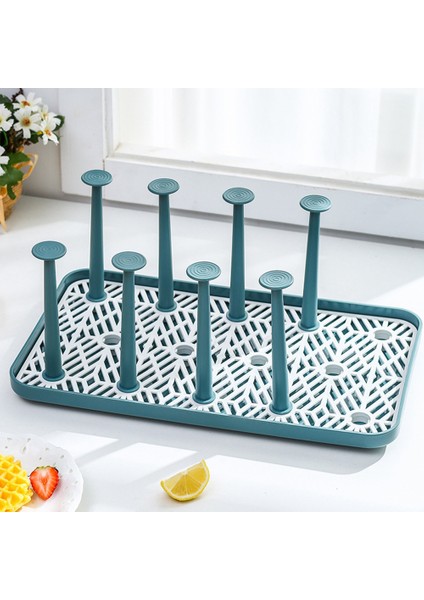 Santkuee Su Bardağı Rafı Çay Tepsisi Depolama Çay Bardağı Baş Aşağı Drenaj Rafı Drenaj Fincan Rafı Mutfak Depolama Rafı (Pembe) (Yurt Dışından) fiyatları