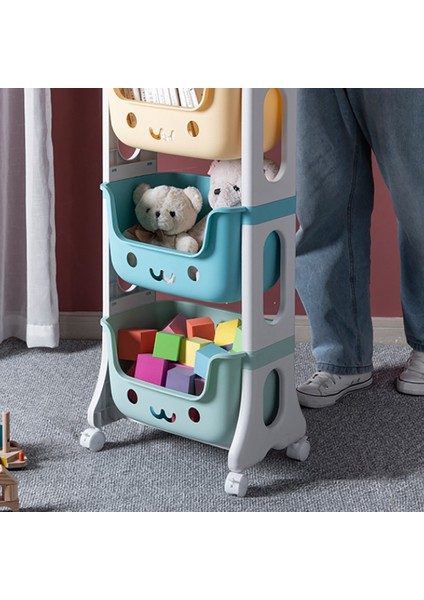 Santkuee Depolama Arabası Oyuncak Depolama Rafı Çok Katmanlı Organizatör Depolama Dolabı Oturma Odası Için Oyuncaklar Raf A (Yurt Dışından) modelleri