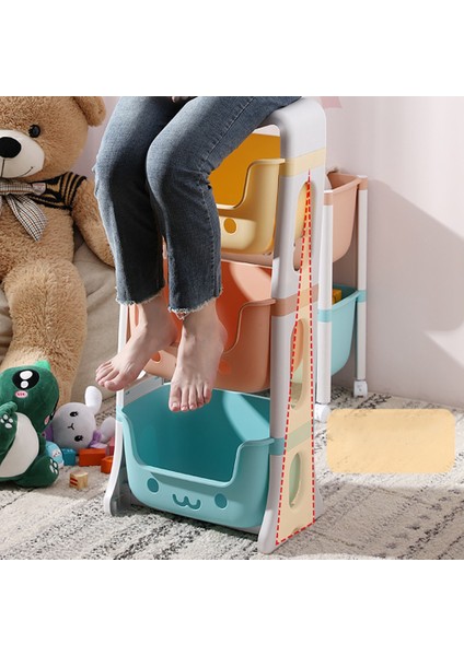 Santkuee Depolama Arabası Oyuncak Depolama Rafı Çok Katmanlı Organizatör Depolama Dolabı Oturma Odası Için Oyuncaklar Raf A (Yurt Dışından) fırsatları