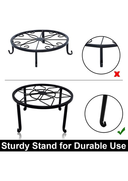 Santkuee Saksı Için 4 Paket Metal Bitki Standları, Ağır Hizmet Saksı Standı Tutucu, Kapalı Açık Paslanmaz Ekici (Yurt Dışından) modelleri