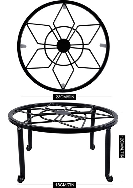 Santkuee Saksı Için 4 Paket Metal Bitki Standları, Ağır Hizmet Saksı Standı Tutucu, Kapalı Açık Paslanmaz Ekici (Yurt Dışından) fırsatları