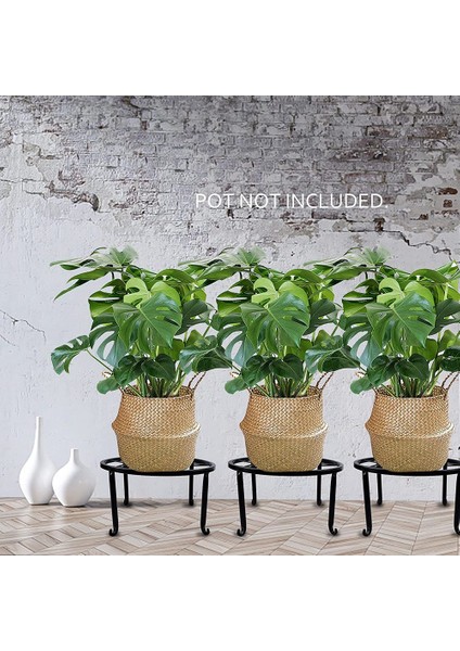 Santkuee Saksı Için 4 Paket Metal Bitki Standları, Ağır Hizmet Saksı Standı Tutucu, Kapalı Açık Paslanmaz Ekici (Yurt Dışından) indirimleri