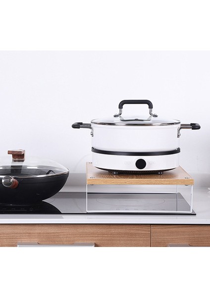 Santkuee Ev Mutfak Rafı Ahşap Indüksiyon Ocak Rafı Zemin Tipi Çok Fonksiyonlu Raf (Yurt Dışından) indirimleri