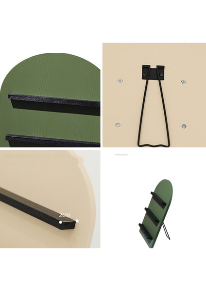 Santkuee Kemerli Esansiyel Yağı Vitrin Tatlı Rafı Morandi Renkli Kozmetik Depolama Rafı Masaüstü Rafı (Bej Sarı) (Yurt Dışından) indirimleri