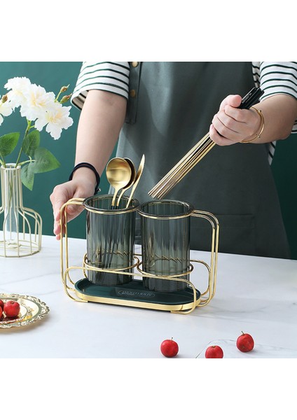 Santkuee Çubuk Depolama Tutucu Çok Fonksiyonlu Çatal Bıçak Takımı Drenaj Rafı Kaşık Çatal Çubuklarını Depolama Rafı Mutfak Çatal Bıçak Takımı Depolama A (Yurt Dışından) modelleri