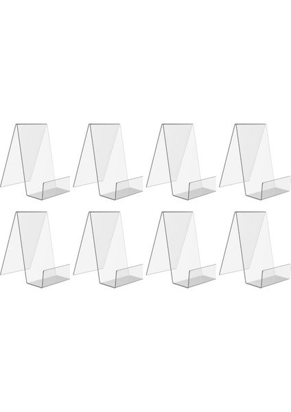 Santkuee 10 Paket Akrilik Kitap Standı, Şeffaf Akrilik Ekran Standı, Resimleri Görüntülemek Için Şeffaf Tutucu, Takı, Saat Ekran Standı (Yurt Dışından)
