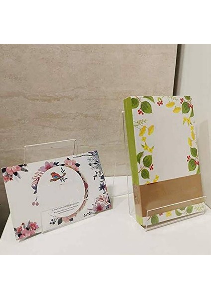 Santkuee 10 Paket Akrilik Kitap Standı, Şeffaf Akrilik Ekran Standı, Resimleri Görüntülemek Için Şeffaf Tutucu, Takı, Saat Ekran Standı (Yurt Dışından) indirimleri