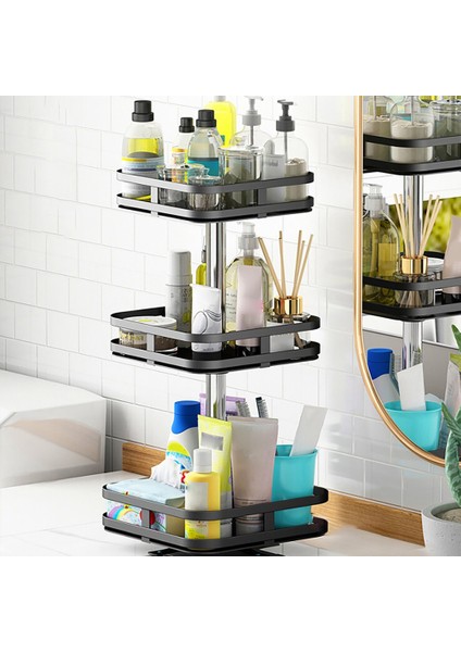 Santkuee Dönebilen Mutfak Baharat Konteyner Rafı Kavanoz Organizatör Tezgah Köşe Şişe Rafı Baharat Rafı Mutfak Depolama Raf S (Yurt Dışından) fiyatları