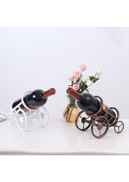 Santkuee Retro Şarap Rafı Dekorasyon Şarap Rafı Oturma Odası Şarap Dolabı Kişiselleştirilmiş Demir Şarap Şişesi Depolama Rafı A (Yurt Dışından) modelleri