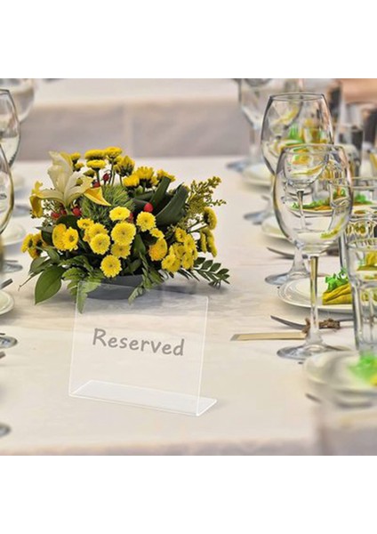 Santkuee 12 Paket Boş Akrilik Burcu Tutucu Masa Kartı Standları, Akrilik Düğün Parti Masa Burcu Tutucu ile Işaretleme Kalemi A (Yurt Dışından) indirimleri