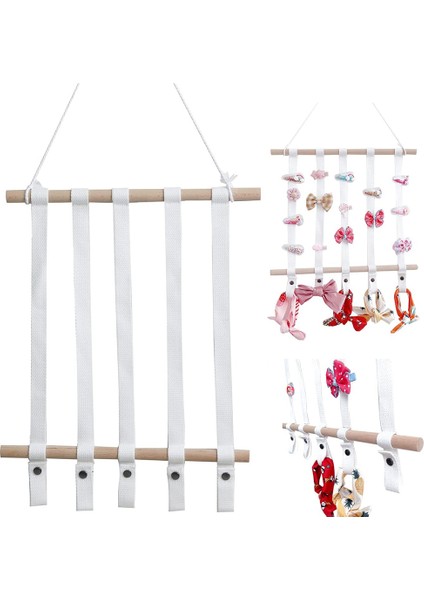 Santkuee Saç Bantları Depolama Tutucu Kızlar Için Saç Yay Tutucu, Saç Kravat, Klip, Kız Bebek Odası Için Fiyonk Organizatörler Beyaz (Yurt Dışından) fiyatları