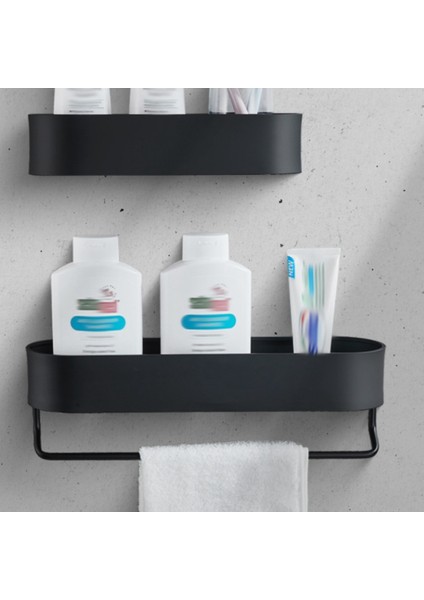 Santkuee Banyo Rafı Duvara Monte Raflar Banyo Havlusu Tutucu Duş Depolama Sepeti Mutfak Banyo Organizatör-A (Yurt Dışından) fırsatları