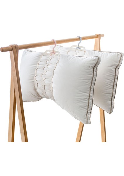 Santkuee Asılı Yastık Tutucu Kuru Yastık Rafı Çok Kullanımlı Kurutma Oyuncak Bebek Rafı Ayarlanabilir Balkon Elbise Tutucu Katlanabilir Askı (Yurt Dışından) fırsatları