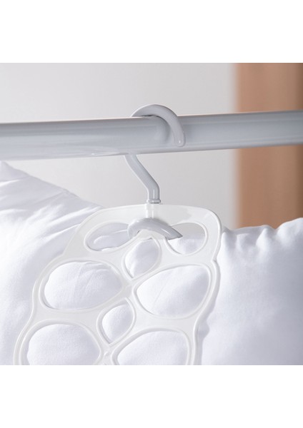 Santkuee Asılı Yastık Tutucu Kuru Yastık Rafı Çok Kullanımlı Kurutma Oyuncak Bebek Rafı Ayarlanabilir Balkon Elbise Tutucu Katlanabilir Askı (Yurt Dışından) indirimleri