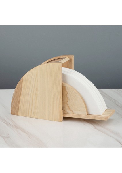 Santkuee Bambu Ahşap Kahve Filtresi Tutucu Dağıtıcı Filtre Kağıdı Raf Sergileme Rafı Depolama Filtreleme Kağıt Depolama Rafı 7.5 cm (Yurt Dışından) fırsatları