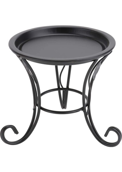 Santkuee Çiçek Metal Çiçek Standı, Avrupa Tarzı Balkon Zemin Bahçe Saksı Ekici Tutucu Dekor Bitki Rafı 2 (Yurt Dışından)