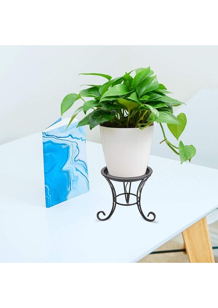 Santkuee Çiçek Metal Çiçek Standı, Avrupa Tarzı Balkon Zemin Bahçe Saksı Ekici Tutucu Dekor Bitki Rafı 2 (Yurt Dışından) indirimleri