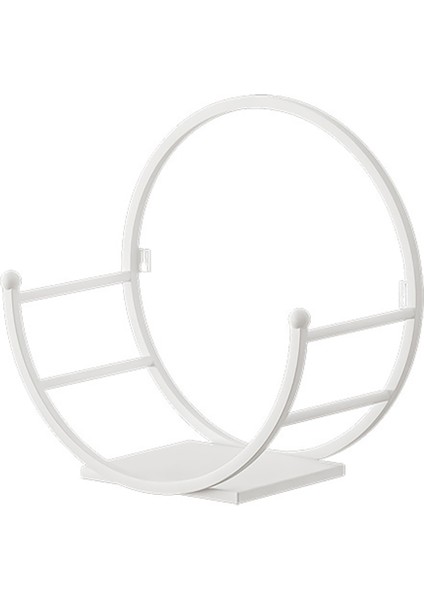 Santkuee Yumruksuz Duvar Rafı Ev Duvar Asılı Bitkiler Ekici Depolama Rafı Duvar Ekranı Zanaat Rafları B (Yurt Dışından)