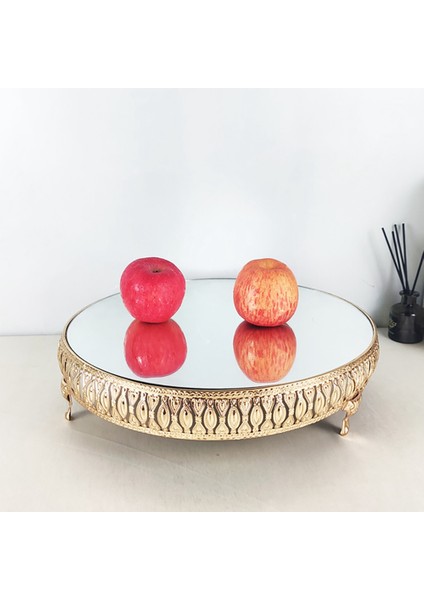 Santkuee Altın Kristal Metal Düğün Pastası Standı Modern Kek Standları Plaka Raf Seti Festivali Parti Ekran Tepsisi Kek Standı Tutucu M (Yurt Dışından) fırsatları