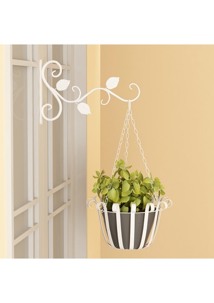 Santkuee Asılı Asılı Bitki Askıları Ev Bahçe Saksı Duvar Dekorasyonu Için Dış Duvar Kancaları Beyaz (Yurt Dışından) fiyatları
