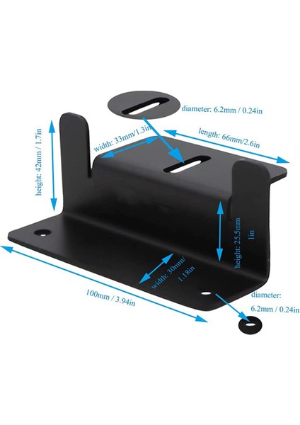 Santkuee Güneş Paneli Montaj Braketleri Z Braketi, Somun ve Cıvatalarla, 4 Adet (16PCS) Siyah (Yurt Dışından) modelleri