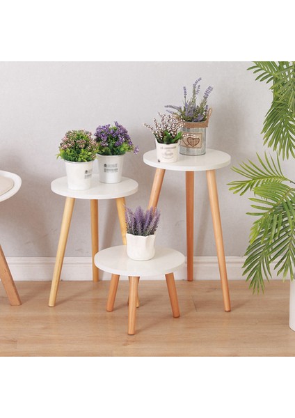 Santkuee Serbest Daimi Bonsai Tutucu Ev Balkon Ahşap Etli Saksı Tezgahı Saksı Tabanı Ayak ile Modern Raf Ofis-B (Yurt Dışından) fiyatları