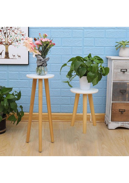 Santkuee Serbest Daimi Bonsai Tutucu Ev Balkon Ahşap Etli Saksı Tezgahı Saksı Tabanı Ayak ile Modern Raf Ofis-B (Yurt Dışından) modelleri