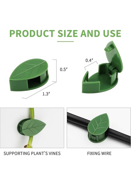 Santkuee 100 Adet Bitki Tırmanma Duvarı Fikstür Klipleri, Bahçe Duvarı Için Yeşil Yaprak Klip, Duvar Dekor Için Vines Çekiş Görünmez Tutucu (Yurt Dışından) fiyatları