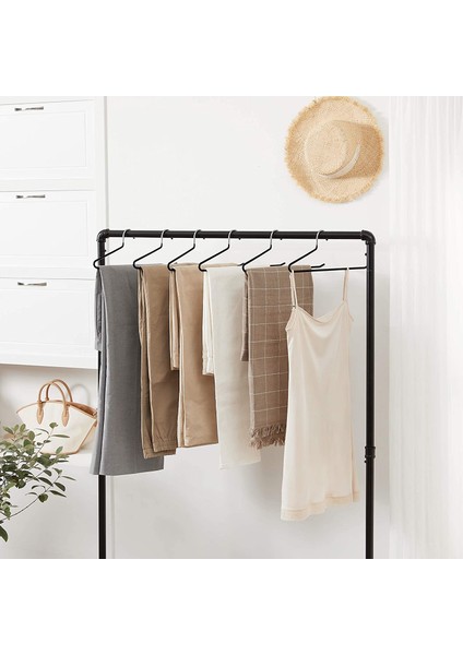 Santkuee Metal Elbise Askısı, 20 Adet, Pantolon Askısı, Ø 5 mm Tel, Pvc Plastik Kaplamalı, Kaymaz, 35CM, Siyah (Yurt Dışından) modelleri