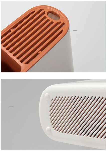 Santkuee Mutfak Drenaj Bıçak Tutucu Bıçak Blok Standı Sofra Organizatör Çubuklarını Çatal Tutucu Saklama Kutusu Organizatör Turuncu (Yurt Dışından) indirimleri