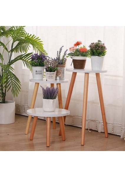 Santkuee Serbest Daimi Bonsai Tutucu Ev Balkon Ahşap Etli Saksı Tezgahı Saksı Tabanı Ayak ile Modern Raf Ofis-A (Yurt Dışından) fırsatları