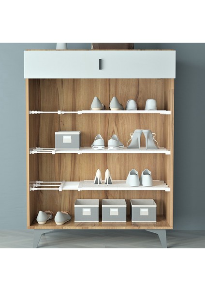 Santkuee Geri Çekilebilir Havalandırma Dolap Organizatör Dolap Raf Dolap Depolama Rafı Ayarlanabilir Dolap Raf Kitaplık Için 24X39 cm (Yurt Dışından) fiyatları