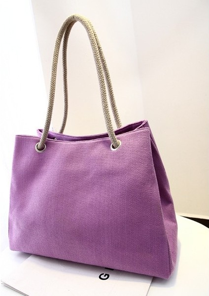 Pamuk Keten Nefes Alabilir Hasır Kanvas Büyük Boy Omu (Yurt Dışından)