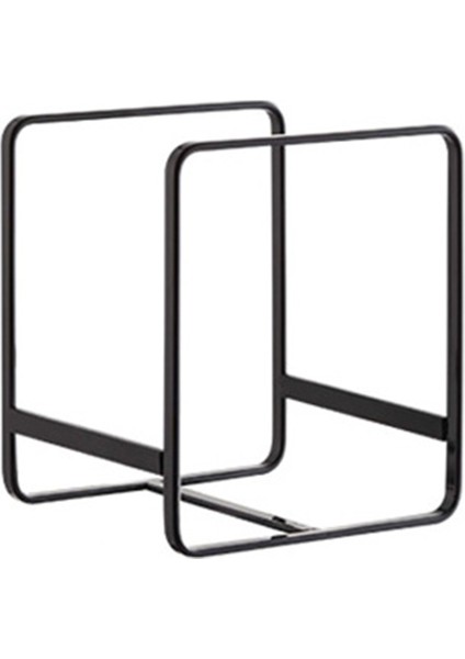 Santkuee Mutfak Bulaşıklık Metal Bulaşık Plaka Kase Tencere Kapağı Kurutma Standı Tutucu Raf Mutfak Depolama Raf Organizatör, Siyah (Yurt Dışından)