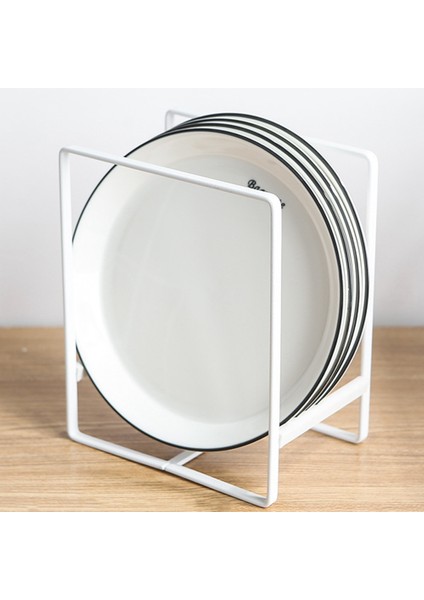 Santkuee Mutfak Bulaşıklık Metal Bulaşık Plaka Kase Tencere Kapağı Kurutma Standı Tutucu Raf Mutfak Depolama Raf Organizatör, Siyah (Yurt Dışından) indirimleri